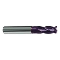 1 Dia. x 4 Overall Length 6-Flute Square End Solid Carbide SE End Mill-Round Shank-Center Cut-Firex - Exact Tool & Supply