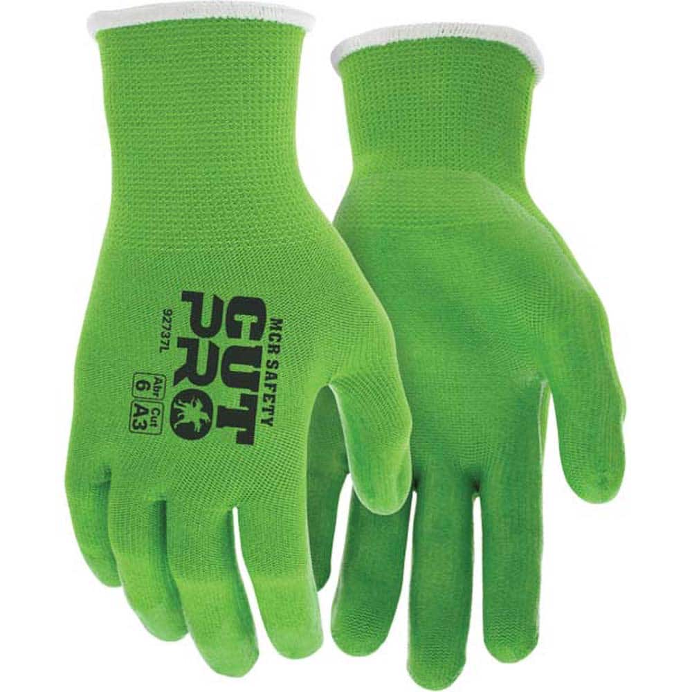 MCR Safety - Size XL, ANSI Cut Lvl A3, Puncture Lvl 3, Abrasion Lvl 6, Silicone Coated Cut & Puncture Resistant Gloves - Exact Tool & Supply