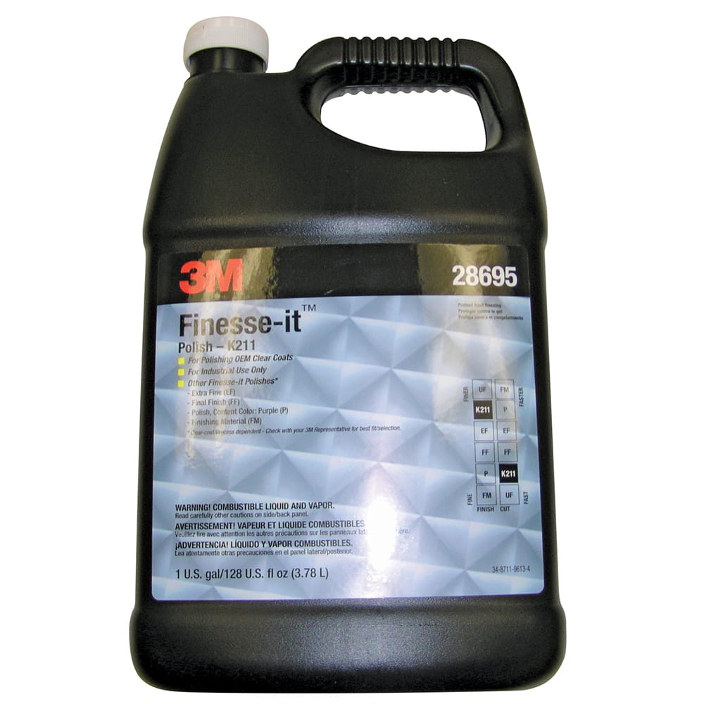 3M - Buffing & Polishing Compounds; Material Application: Painted Metal ; Compound Type: Polishing Compound ; Color: White ; Compound Grade: Medium ; End Use Operation: Polished; Scratch Removal - Exact Tool & Supply