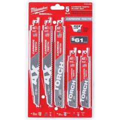 Milwaukee Tool - Reciprocating Saw Blade Sets Blade Material: Bi-Metal Minimum Blade Length (Inch): 6 - Exact Tool & Supply