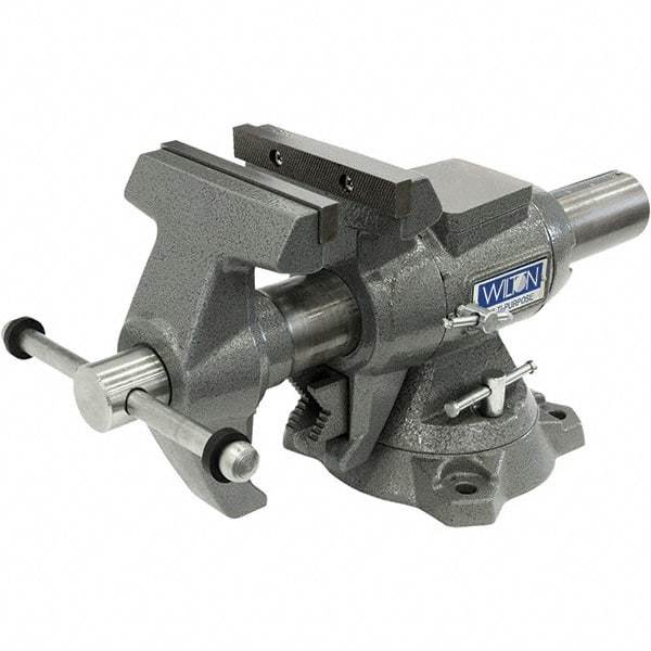 Wilton - Bench & Pipe Combination Vises Jaw Width (Inch): 5-1/2 Jaw Opening Capacity (Inch): 5 - Exact Tool & Supply