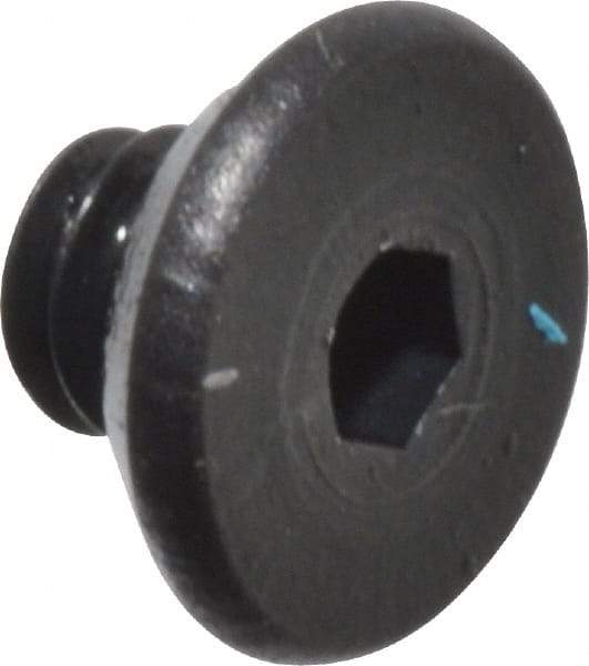 Value Collection - #2-56 UNC Hex Socket Drive, Flat Screw - Alloy Steel, Black Oxide Finish, Fully Threaded, 1/8" OAL - Exact Tool & Supply
