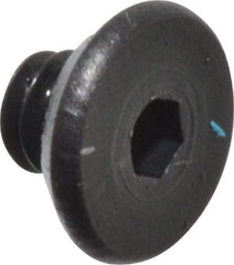 Value Collection - #2-56 UNC Hex Socket Drive, Flat Screw - Alloy Steel, Black Oxide Finish, Fully Threaded, 1/8" OAL - Exact Tool & Supply