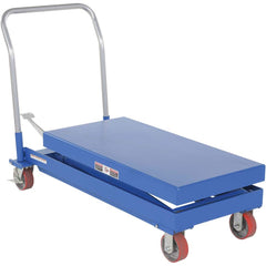 Vestil - Lifting Tables; Type: Elevating Cart ; Lift Style: Scissor ; Style: Foot Pump ; Load Capacity (Lb.): 1000.000 ; Minimum Height (Inch): 15 ; Lift Height (Inch): 39 - Exact Tool & Supply