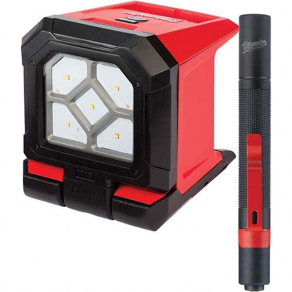 Milwaukee Tool - Cordless Work Lights Voltage: 18 Run Time: Up to 20 hours - Exact Tool & Supply