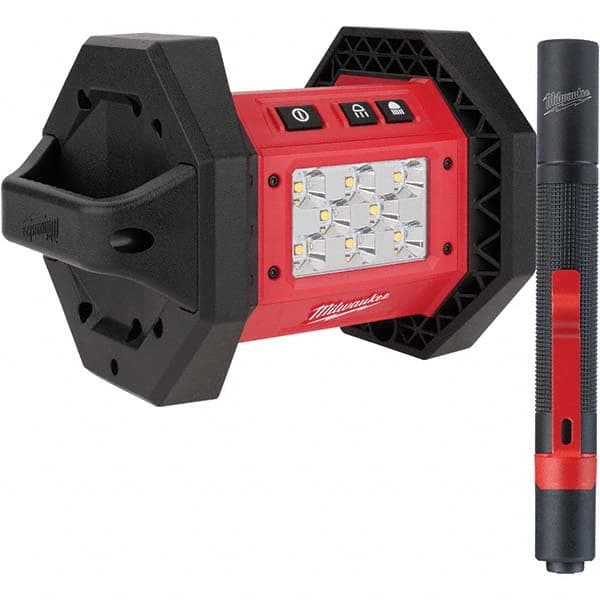 Milwaukee Tool - Cordless Work Lights Voltage: 18 Run Time: 3 hrs. - Exact Tool & Supply