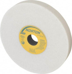 Norton - 8" Diam x 1-1/4" Hole x 1" Thick, I Hardness, 46 Grit Surface Grinding Wheel - Aluminum Oxide, Type 1, Coarse Grade, 3,105 Max RPM, Vitrified Bond, No Recess - Exact Tool & Supply