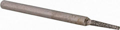 Dremel - 5/64" Head Diam, Round Tip Point, Diamond Mounted Point - Teal, 1/8" Shank Diam - Exact Tool & Supply