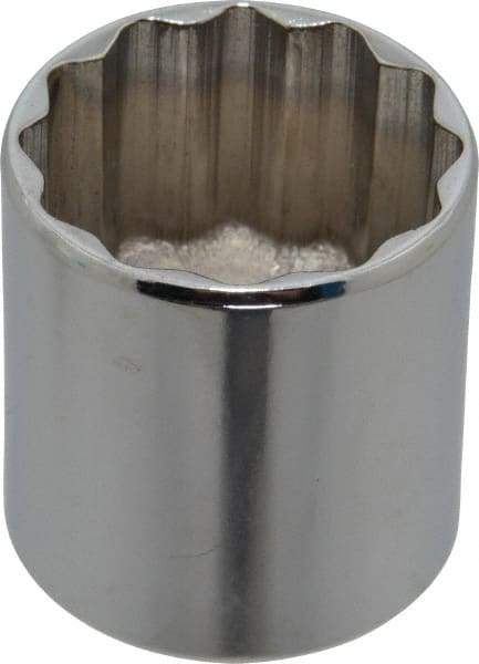 Proto - 1-5/16", 1/2" Drive, Standard Hand Socket - 12 Points, 1-55/64" OAL, Chrome Vanadium, Chrome Finish - Exact Tool & Supply