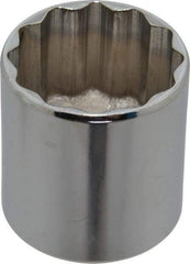 Proto - 1-5/16", 1/2" Drive, Standard Hand Socket - 12 Points, 1-55/64" OAL, Chrome Vanadium, Chrome Finish - Exact Tool & Supply