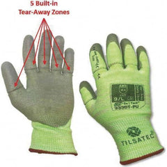 Tilsatec - Size S (7), ANSI Cut Lvl A4, Puncture Lvl 3, Abrasion Lvl 4, Polyurethane Coated Cut & Puncture Resistant Gloves - Exact Tool & Supply