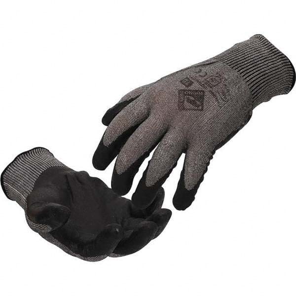 Tilsatec - Size XL (10), ANSI Cut Lvl A5, Puncture Lvl 3, Abrasion Lvl 4, Micro-Foam Nitrile Coated Cut & Puncture Resistant Gloves - Exact Tool & Supply