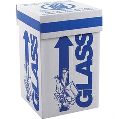 Dynalon Labware - 1 6-Piece White & Blue Rectangle Open Top Disposal Box - Exact Tool & Supply
