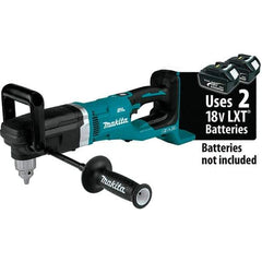 Makita - 36 Volt 1/2" Chuck Right Angle Handle Cordless Drill - 0-1400 RPM, Reversible, Lithium-Ion Batteries Not Included - Exact Tool & Supply