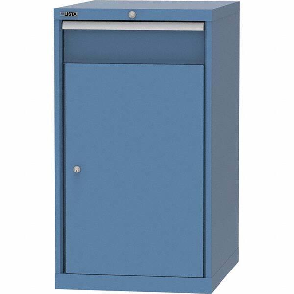 LISTA - 1 Drawer, 99 Compartment Bright Blue Steel Modular Storage Cabinet - Exact Tool & Supply