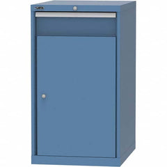 LISTA - 1 Drawer, 99 Compartment Bright Blue Steel Modular Storage Cabinet - Exact Tool & Supply