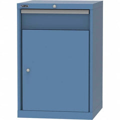 LISTA - 4 Drawer, 84 Compartment Bright Blue Steel Modular Storage Cabinet - Exact Tool & Supply