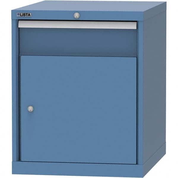 LISTA - 1 Drawer, 99 Compartment Bright Blue Steel Modular Storage Cabinet - Exact Tool & Supply