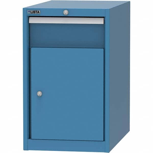 LISTA - 1 Drawer, 45 Compartment Bright Blue Steel Modular Storage Cabinet - Exact Tool & Supply