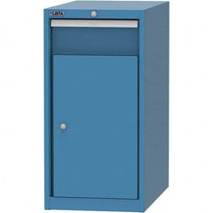 LISTA - 1 Drawer, 45 Compartment Bright Blue Steel Modular Storage Cabinet - Exact Tool & Supply
