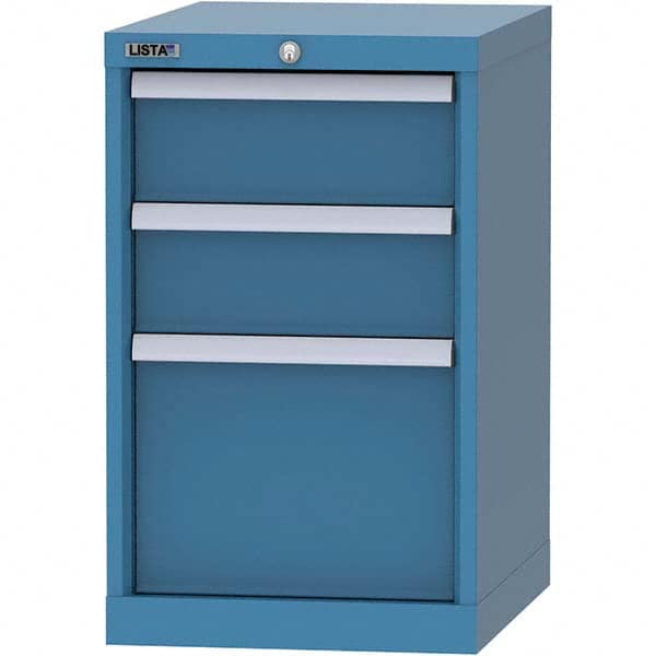 LISTA - 2 Drawer, 216 Compartment Bright Blue Steel Modular Storage Cabinet - Exact Tool & Supply