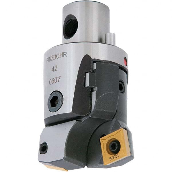 Techniks - Size D42, 1.929" Min Diam, Right Hand Modular Boring Cutting Unit Head - Exact Tool & Supply