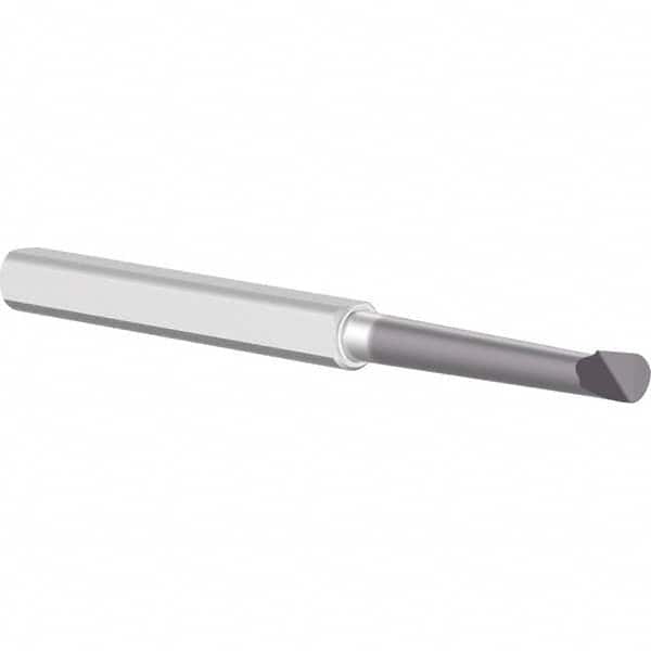 Criterion - 0.1" Min Bore Diam, 3/5" Max Bore Depth, 1/8" Shank Diam, Boring Bar - Exact Tool & Supply