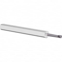 Criterion - 0.06" Min Bore Diam, 0.3" Max Bore Depth, 1/8" Shank Diam, Boring Bar - Exact Tool & Supply