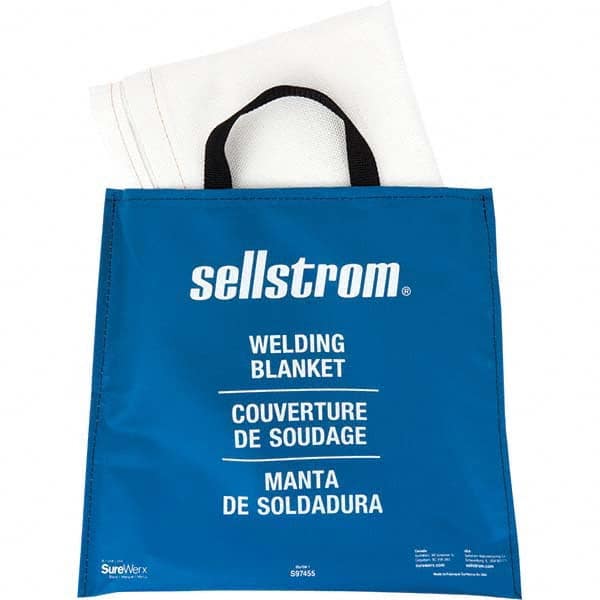Sellstrom - Welding Blankets, Curtains & Rolls Type: Welding Blanket Color: White - Exact Tool & Supply