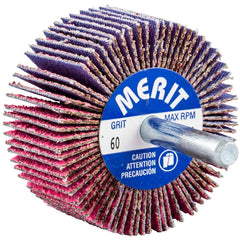 Merit Abrasives - Mounted Flap Wheels Abrasive Type: Coated Outside Diameter (Inch): 2 - Exact Tool & Supply