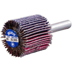 Merit Abrasives - Mounted Flap Wheels Abrasive Type: Coated Outside Diameter (Inch): 1 - Exact Tool & Supply