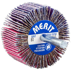 Merit Abrasives - Mounted Flap Wheels Abrasive Type: Coated Outside Diameter (Inch): 2 - Exact Tool & Supply