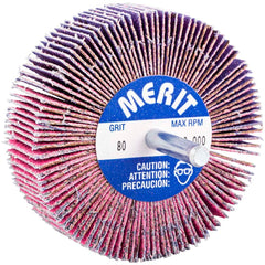 Merit Abrasives - Mounted Flap Wheels Abrasive Type: Coated Outside Diameter (Inch): 3 - Exact Tool & Supply