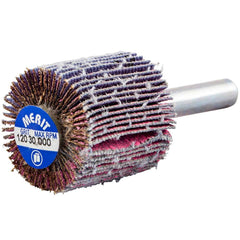 Merit Abrasives - Mounted Flap Wheels Abrasive Type: Coated Outside Diameter (Inch): 1 - Exact Tool & Supply
