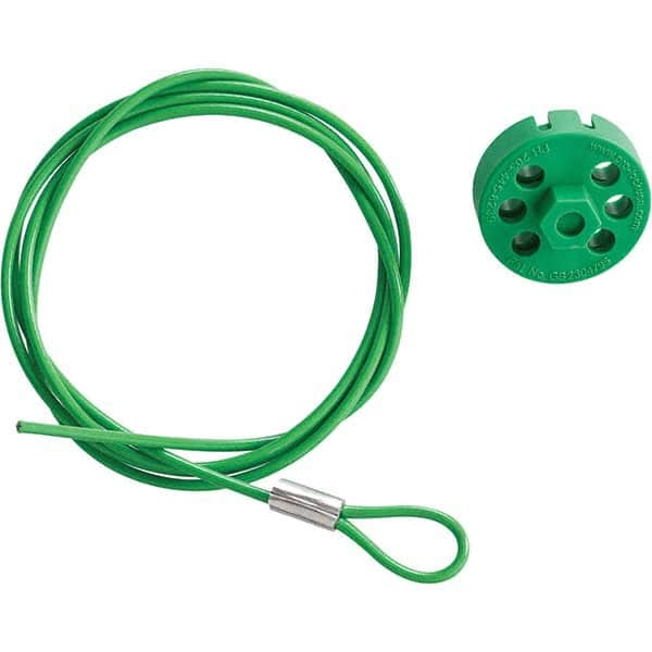 Brady - Cable Lockouts Cable Length (Feet): 4.917 Number of Lockout Points: 8 - Exact Tool & Supply