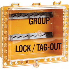 Brady - Group Lockout Boxes Portable or Wall Mount: Portable Maximum Number of Padlocks: 27 - Exact Tool & Supply
