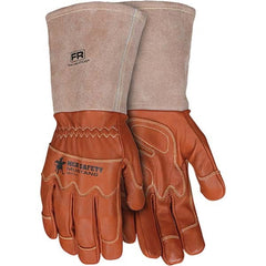 MCR Safety - Size XL Leather or Synthetic Leather General Protection Work Gloves - Exact Tool & Supply