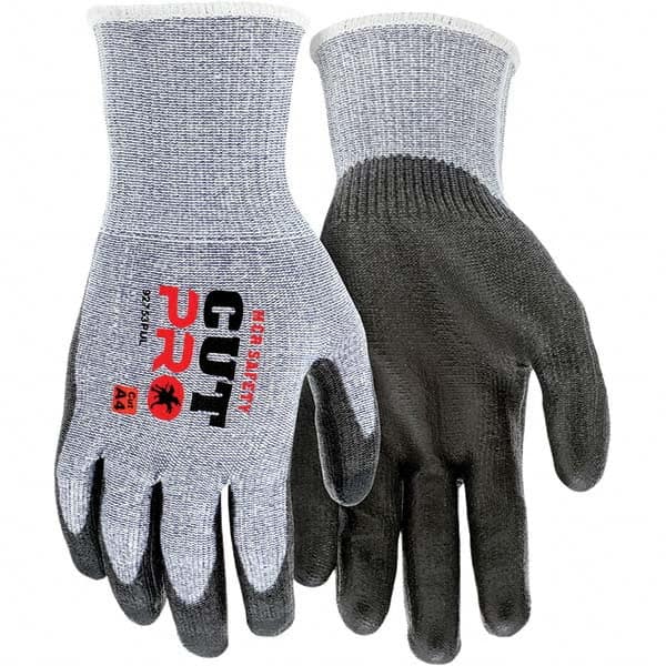 MCR Safety - Size M, ANSI Cut Lvl A4, Polyurethane Coated Cut Resistant Gloves - Exact Tool & Supply