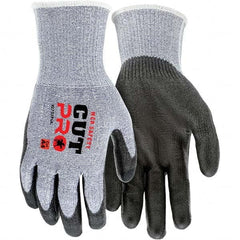 MCR Safety - Size M, ANSI Cut Lvl A4, Polyurethane Coated Cut Resistant Gloves - Exact Tool & Supply