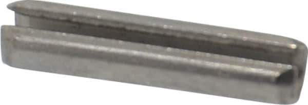 Value Collection - 1/8" Diam x 1/2" Long Slotted Spring Pin - Grade 18-8 Stainless Steel - Exact Tool & Supply