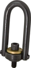 Jergens - 4,000 Lb Load Capacity Safety Engineered Center Pull Hoist Ring - 60 Ft/Lb Torque, 5/8 - 11 Thread, Alloy Steel - Exact Tool & Supply