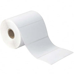 Value Collection - Pack of 12 Rolls, 500 Labels per Roll, 4" x 3" White Paper Thermal Labels - Exact Tool & Supply