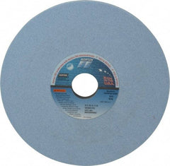 Norton - 8" Diam x 1-1/4" Hole x 1/2" Thick, I Hardness, 60 Grit Surface Grinding Wheel - Ceramic, Type 1, Medium Grade, 3,600 Max RPM, Vitrified Bond, No Recess - Exact Tool & Supply