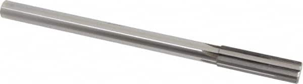 Made in USA - 0.641" Carbide-Tipped 6 Flute Chucking Reamer - Exact Tool & Supply