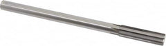 Made in USA - 0.641" Carbide-Tipped 6 Flute Chucking Reamer - Exact Tool & Supply