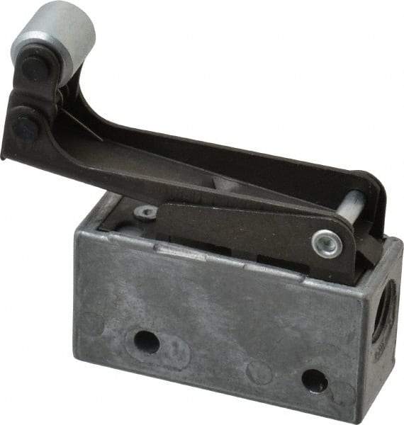 Mead - 3 Way Pilot Air Valve - 1/8" NPT Inlet, 1 Way, Roller Leaf - Exact Tool & Supply