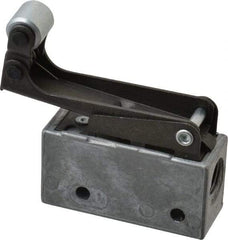 Mead - 3 Way Pilot Air Valve - 1/8" NPT Inlet, 1 Way, Roller Leaf - Exact Tool & Supply