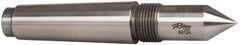 Riten - 1" Head Diam, Steel Long Point Solid Dead Center - 4MT Morse Taper, 1" Point Diam, 2-1/4" Point Length - Exact Tool & Supply