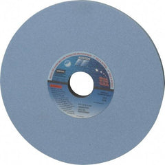 Norton - 8" Diam x 1-1/4" Hole x 1/2" Thick, K Hardness, 80 Grit Surface Grinding Wheel - Ceramic, Type 1, Medium Grade, 3,600 Max RPM, Vitrified Bond, No Recess - Exact Tool & Supply