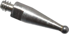 Mitutoyo - 1mm Ball Diam, Steel, Ball Test Indicator Contact Point - 8.5mm Contact Point Length, Use with Mitutoyo 513 Series Dial Test Indicators - Exact Tool & Supply